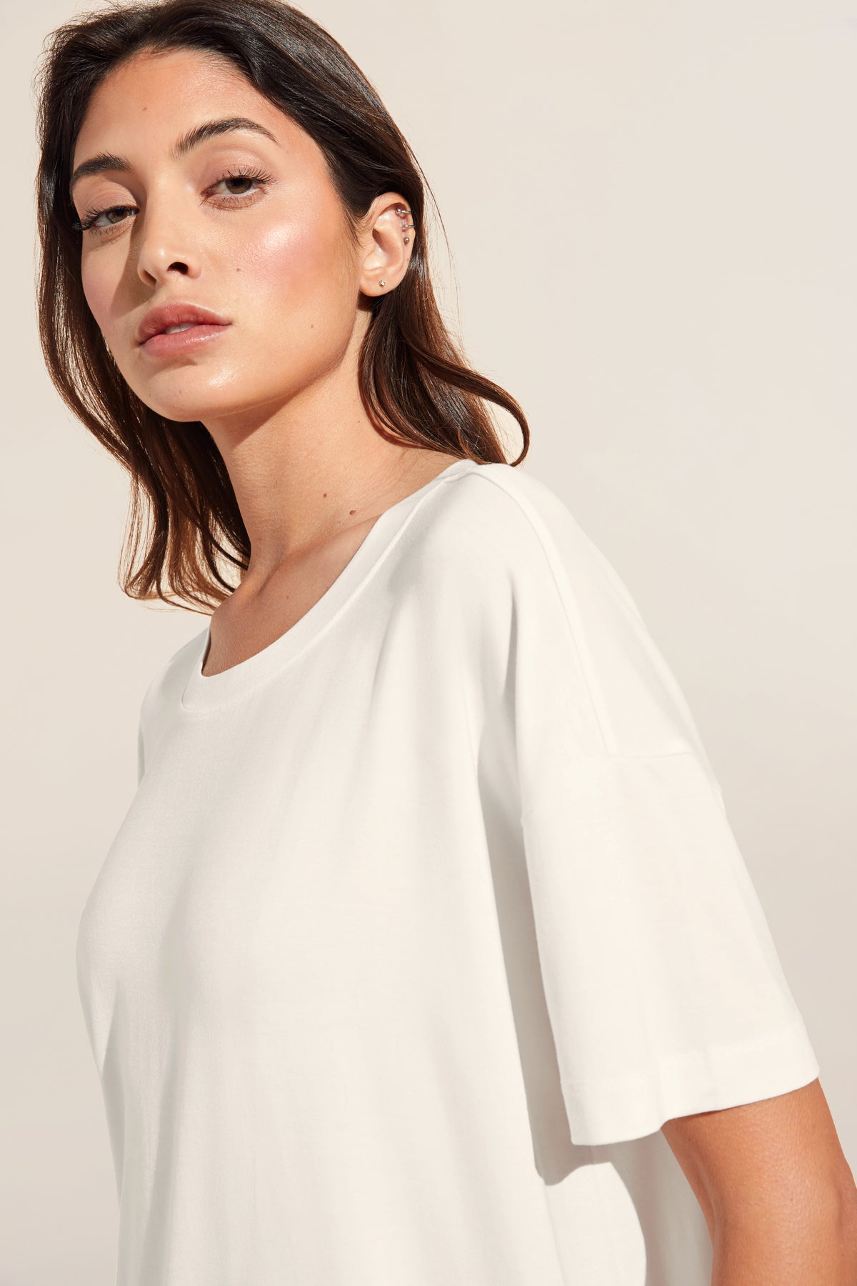 Gisele Separates T-shirt in Ivory