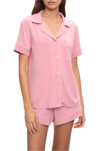 Gisele Relaxed Short PJ Set in Rose Quartz/Petal Pink