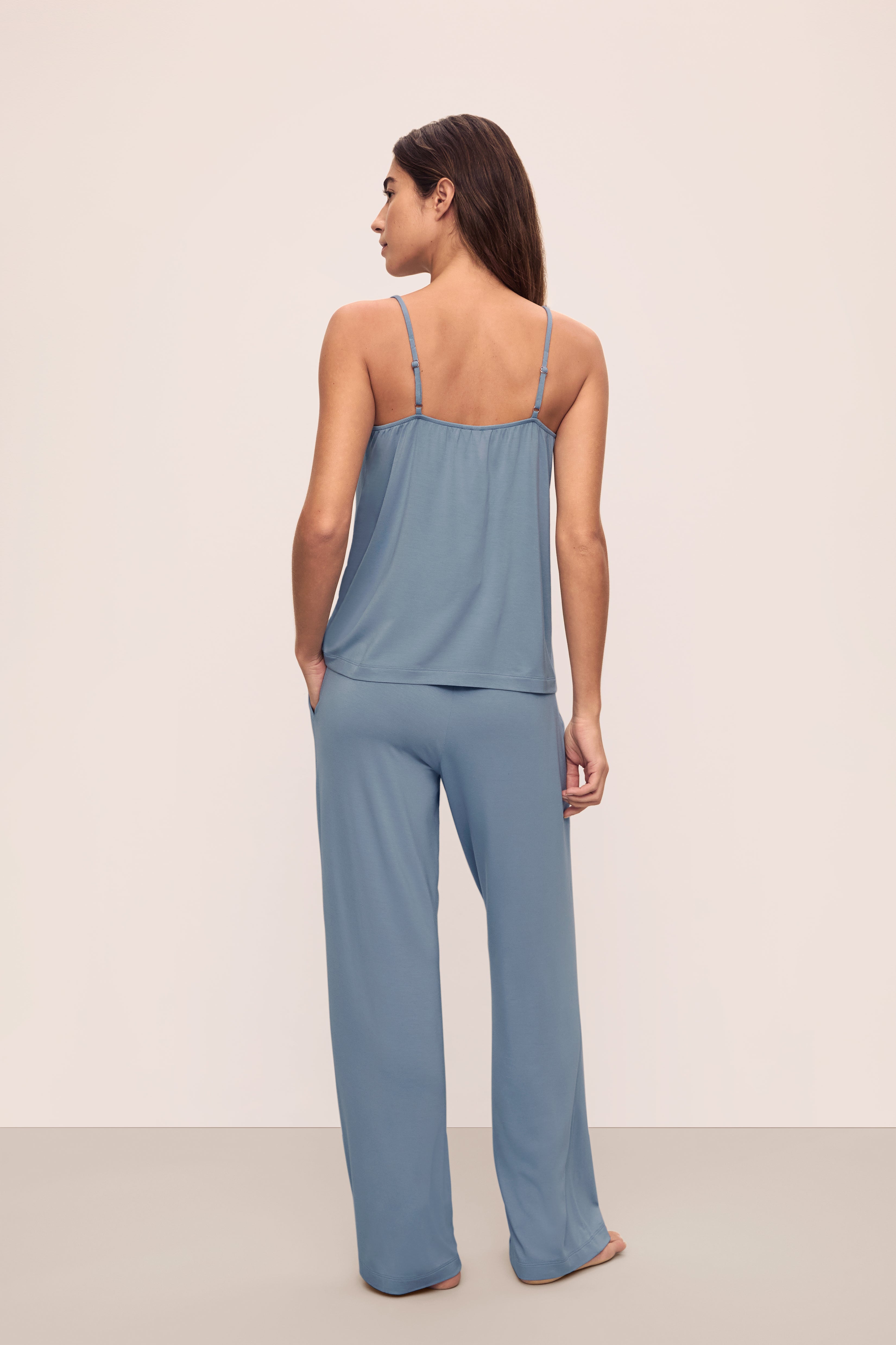 Gisele Cami/Pant PJ Set in Faded Denim