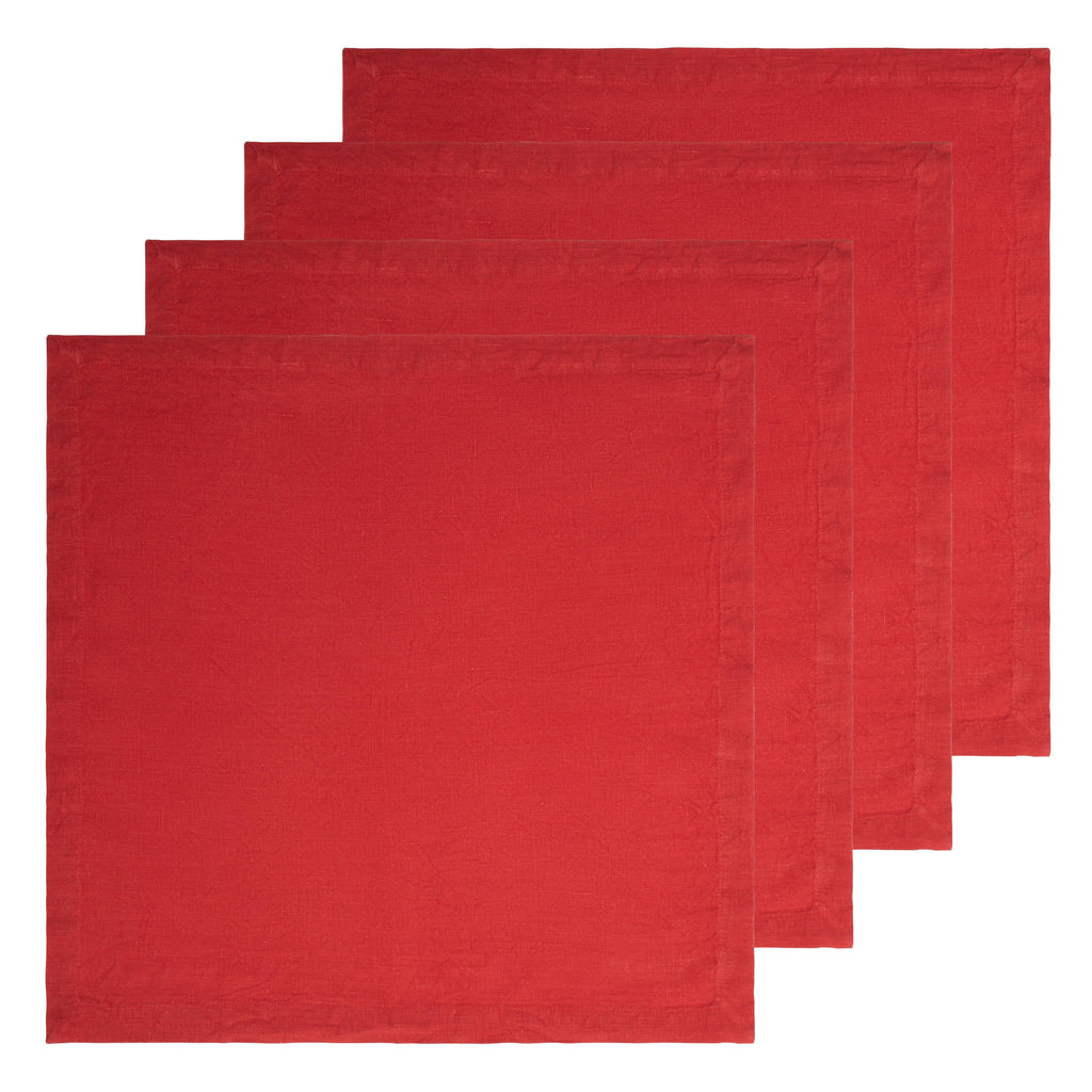 Everyday Napkin in Cranberry, Set of 4