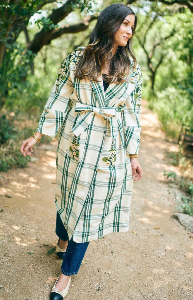 EDDY x Mckenzie Depinto Melly Jacket in Green Plaid & Floral