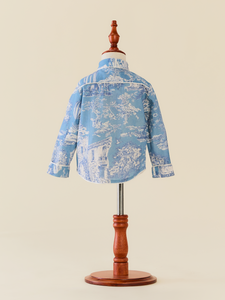 Little Man Shirt in Forever Toile