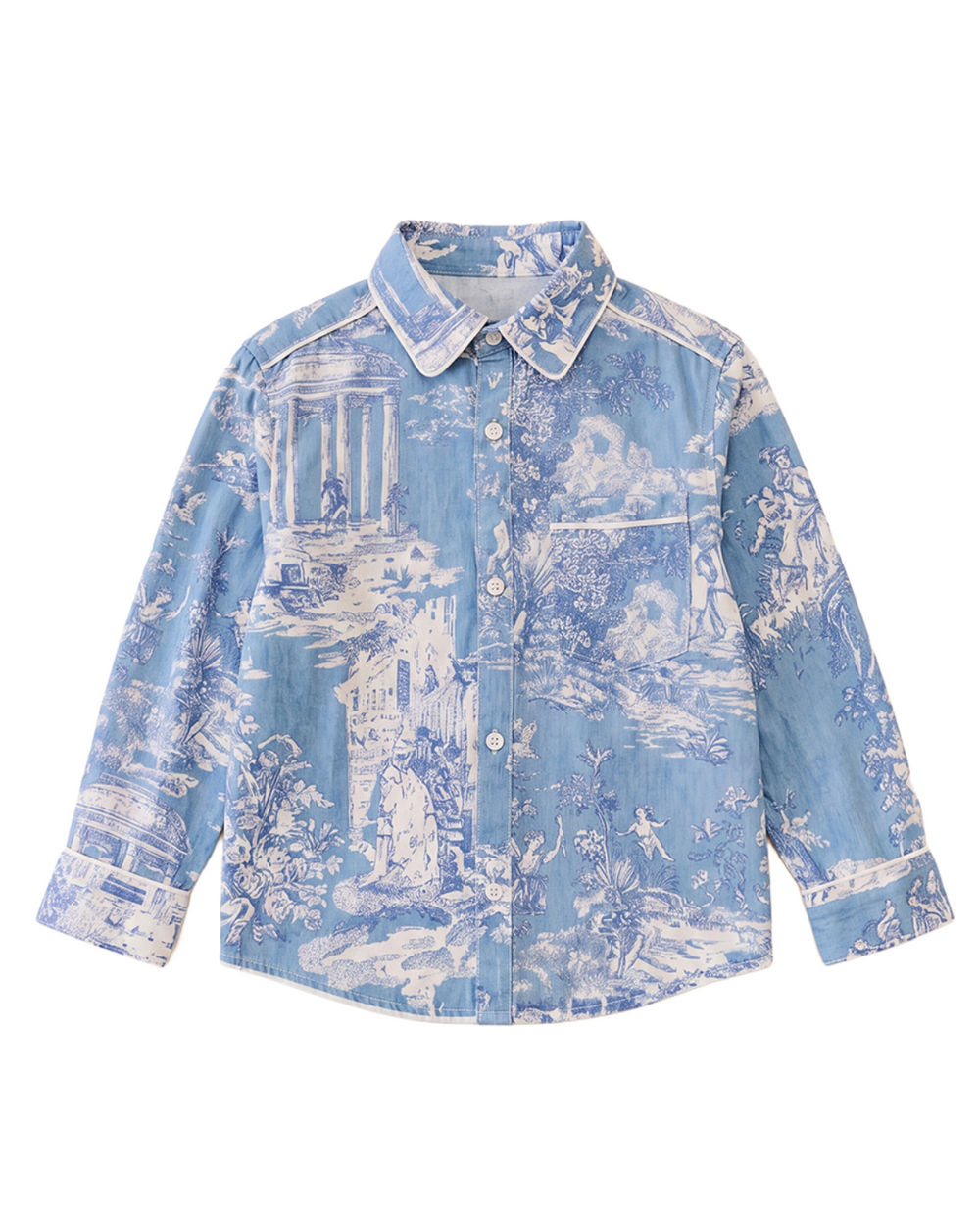 Little Man Shirt in Forever Toile