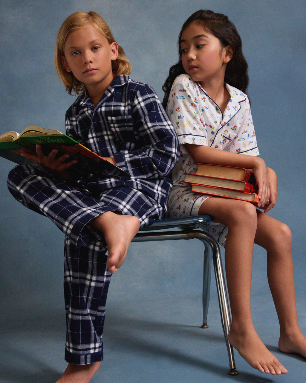 Kid’s Twill Short Set in Literary Lessons