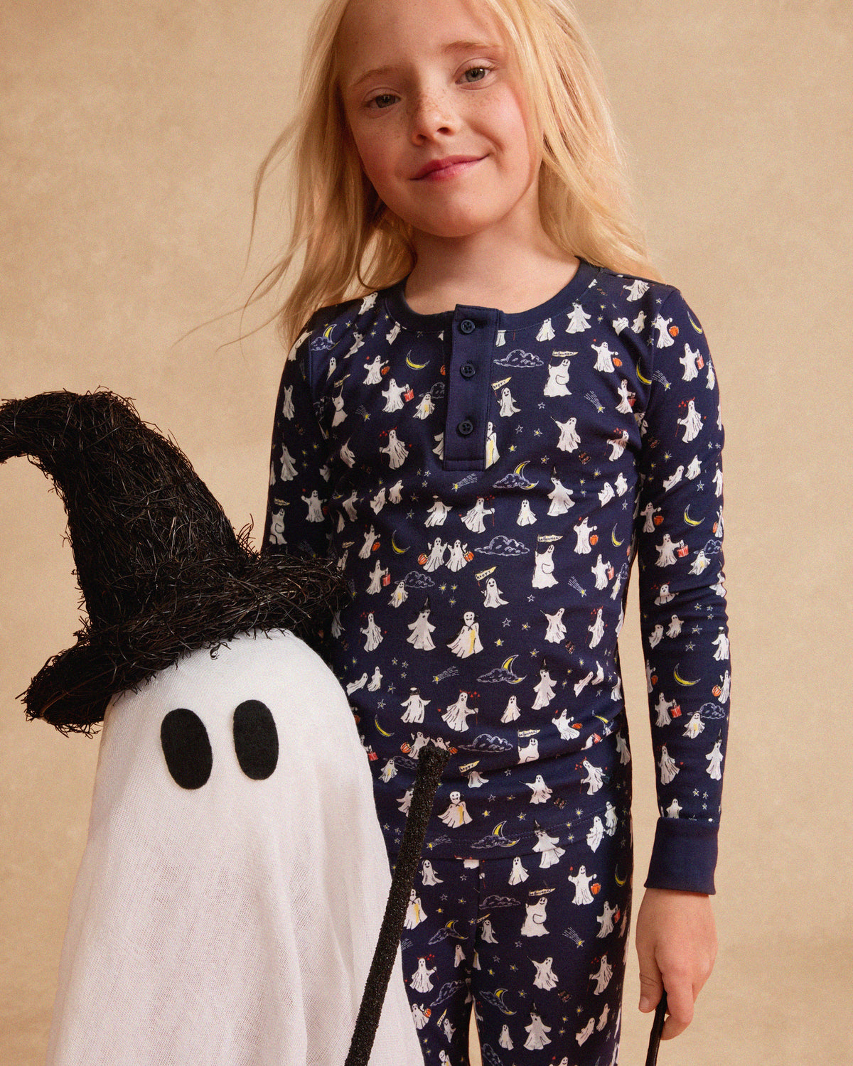 Kid’s Pima Snug Fit Pajama Set in Spooky Slumber