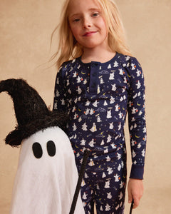 Kid’s Pima Snug Fit Pajama Set in Spooky Slumber