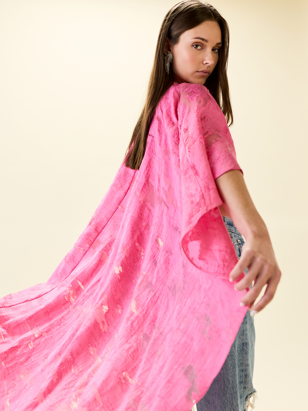 Luna Cape in Rosa Toscana