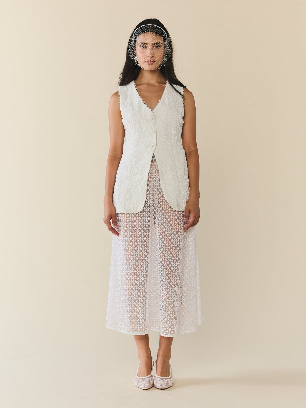 Alexa Top in Chapel White Floral