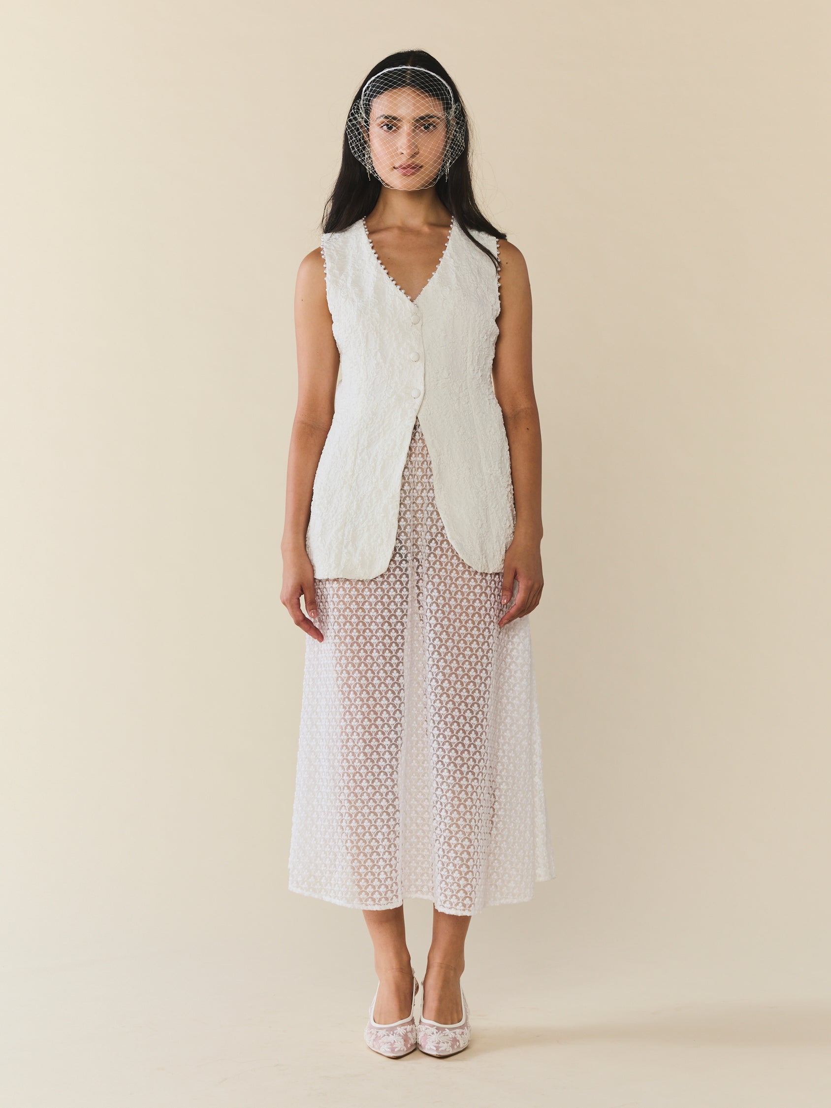 Alexa Top in Chapel White Floral