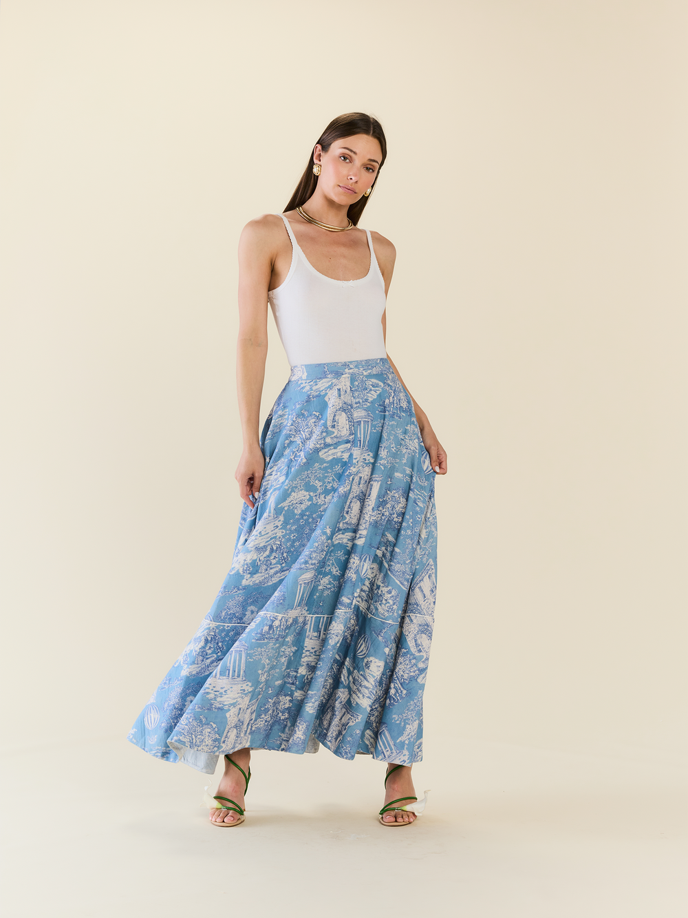 Lucca Skirt in Forever Toile