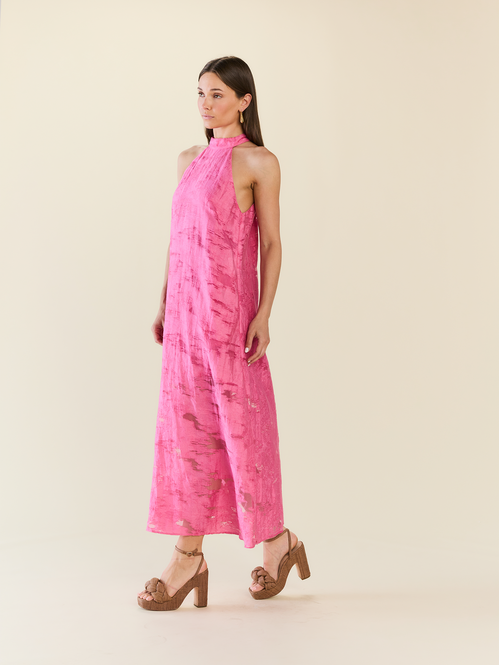 Audra Maxi Dress in Rosa Toscana