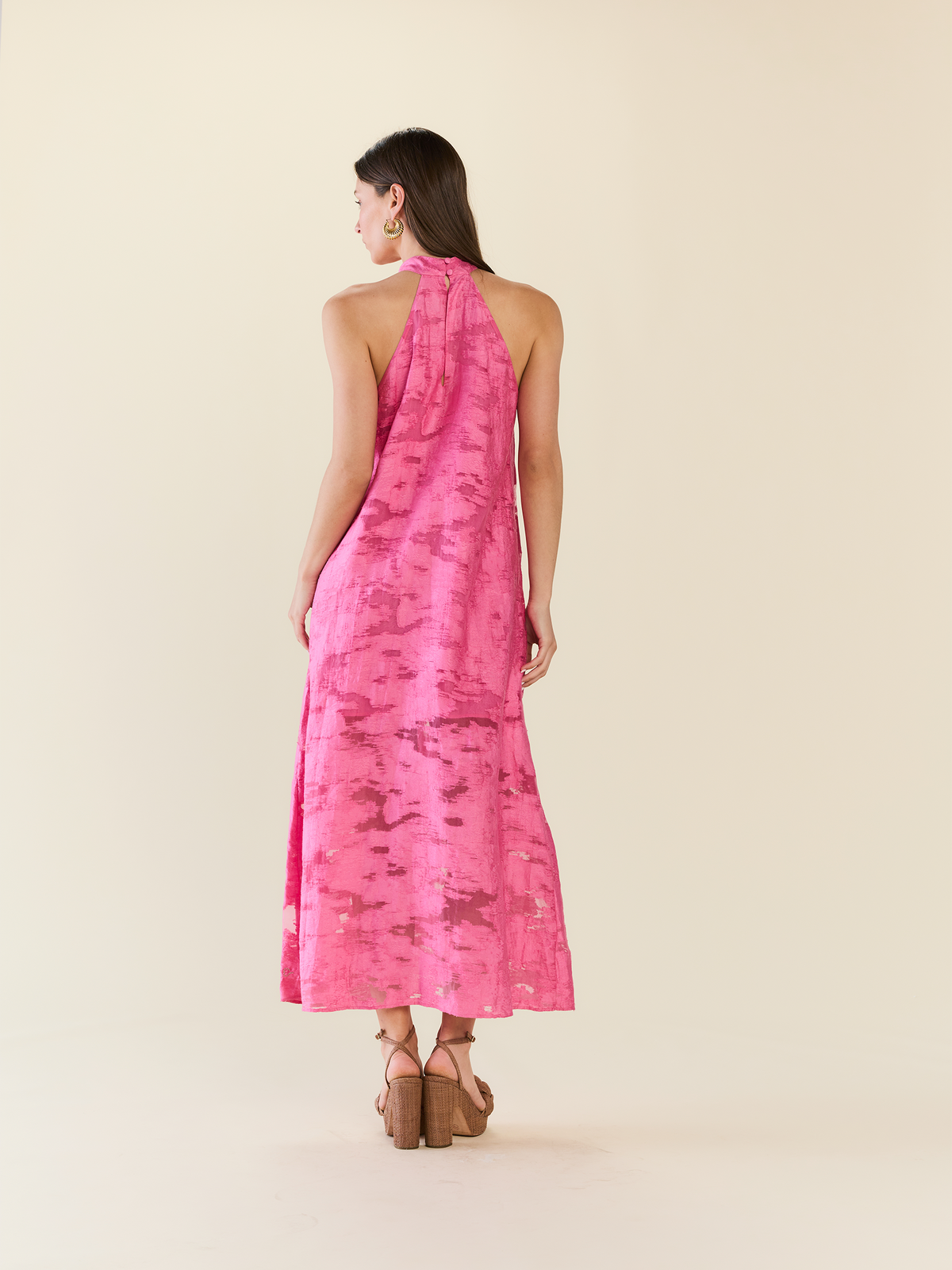 Audra Maxi Dress in Rosa Toscana