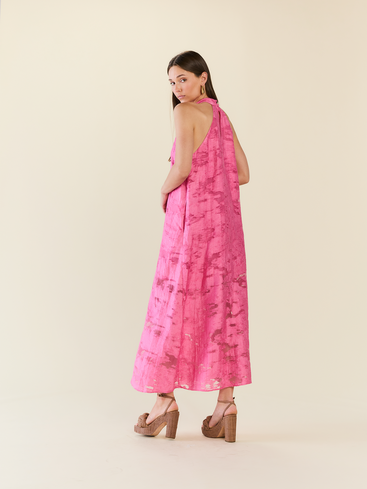 Audra Maxi Dress in Rosa Toscana