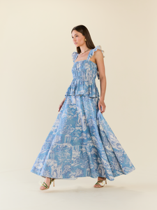 Penny Top in Forever Toile