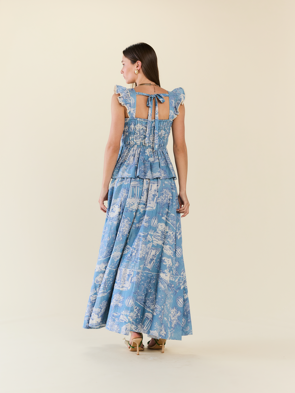 Penny Top in Forever Toile