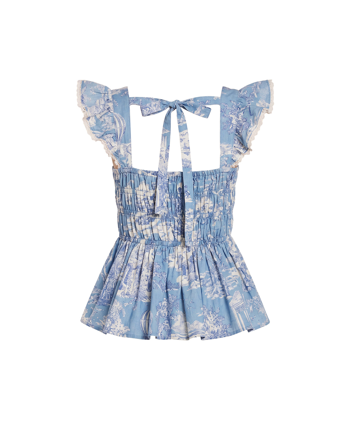 Penny Top in Forever Toile