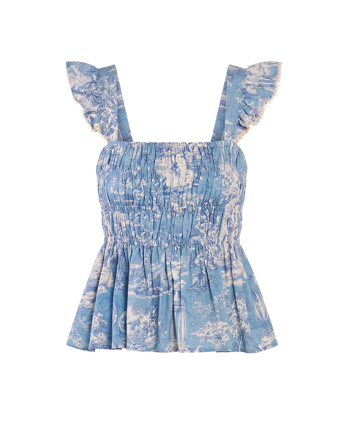 Penny Top in Forever Toile