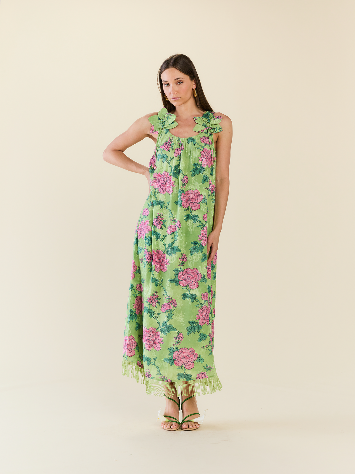 Vanessa Maxi Dress in Gardenia Floral