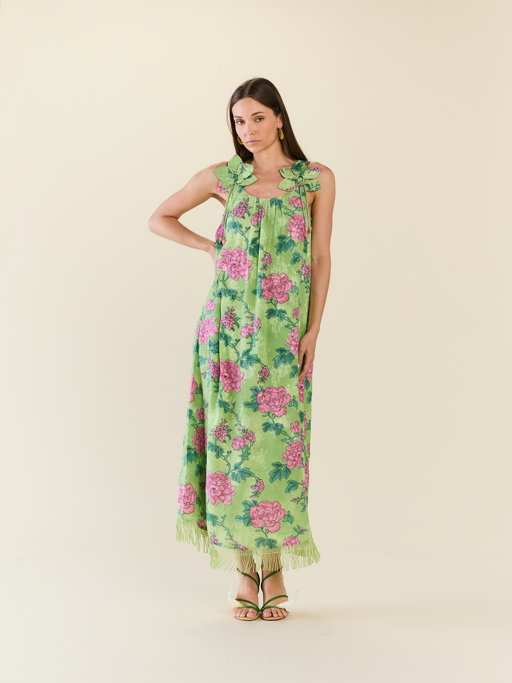 Vanessa Maxi Dress in Gardenia Floral