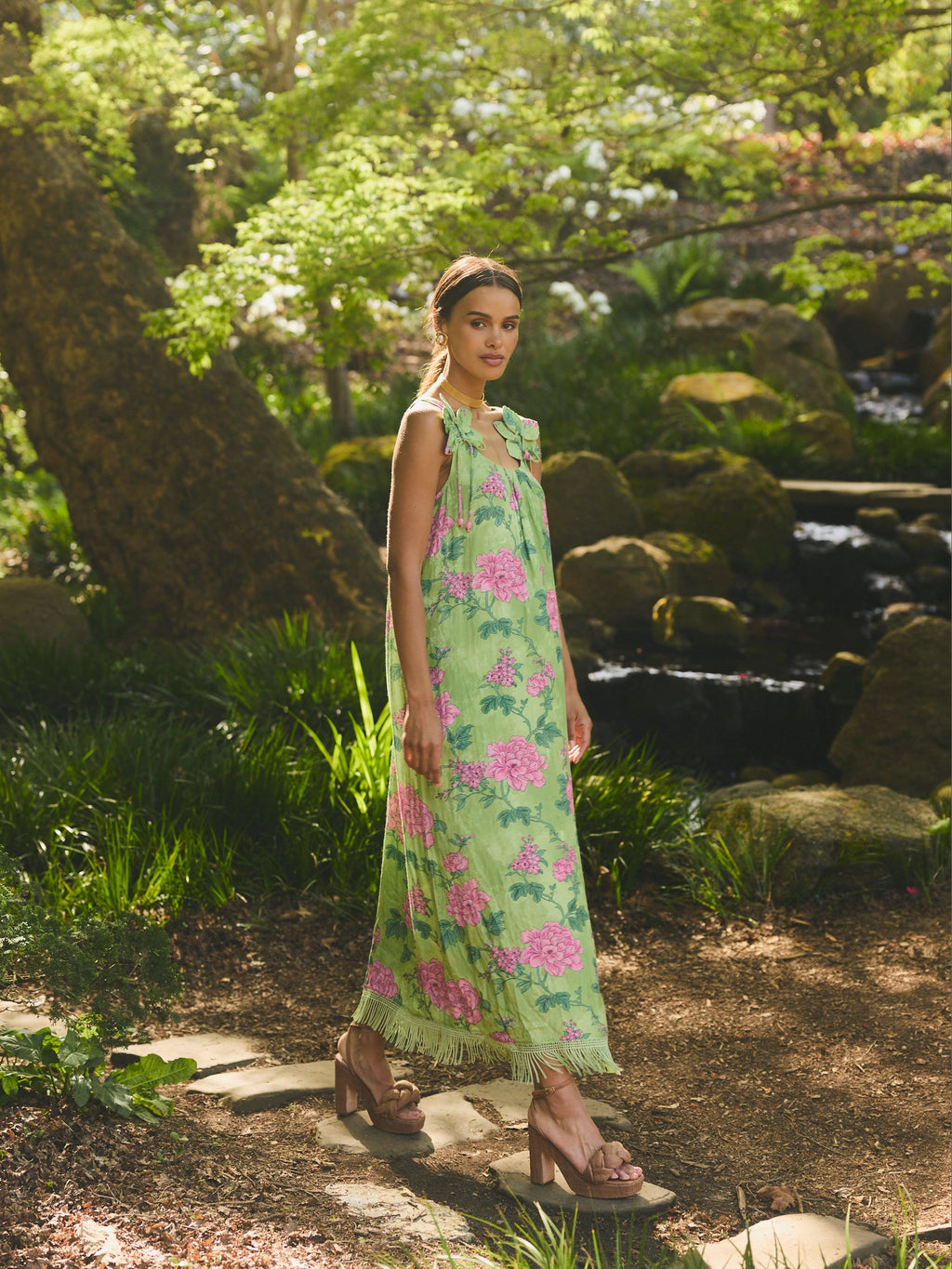 Vanessa Maxi Dress in Gardenia Floral