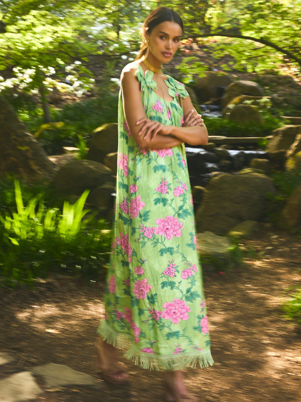 Vanessa Maxi Dress in Gardenia Floral