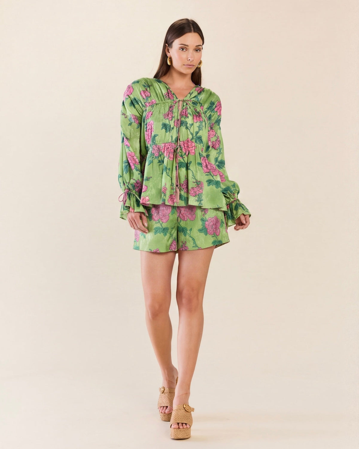 Tasha Short in Gardenia Floral