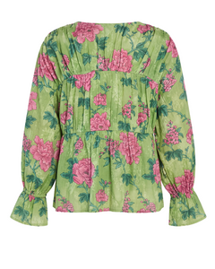 Isle Top in Gardenia Floral