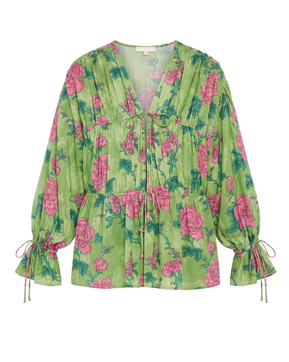 Isle Top in Gardenia Floral