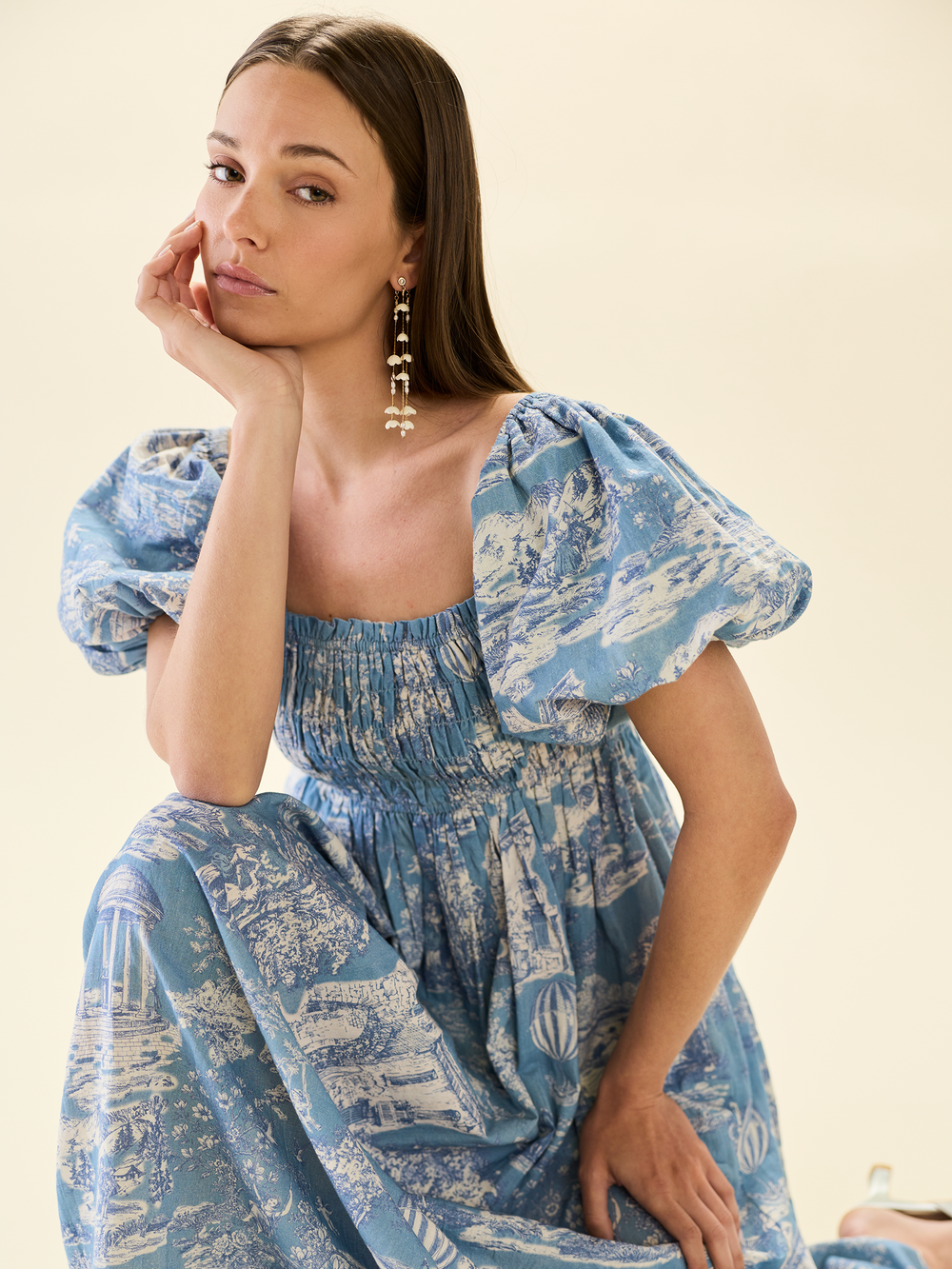 Aurora Dress in Forever Toile