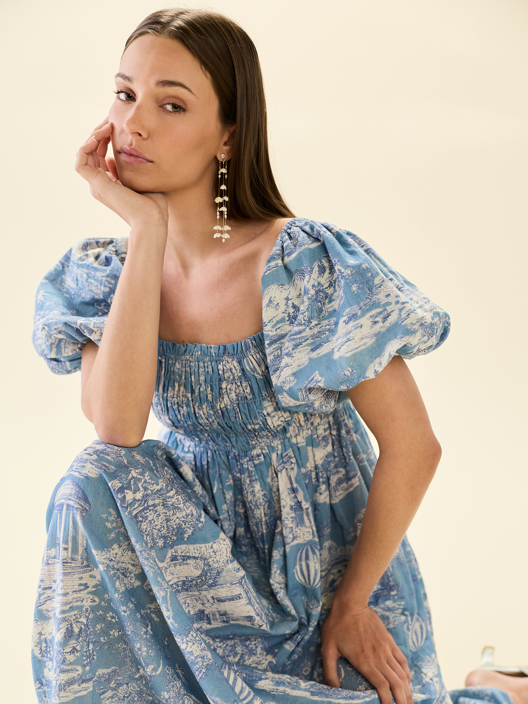 Aurora Dress in Forever Toile