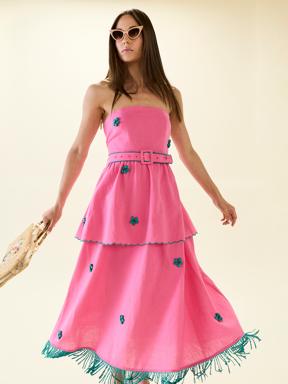 Daisy Dress in Bubblegum Lagoon