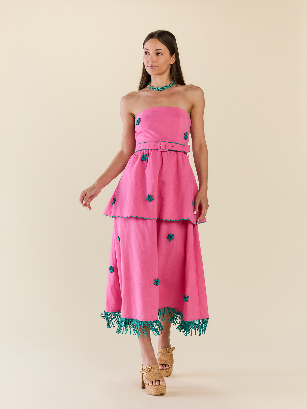 Daisy Dress in Bubblegum Lagoon