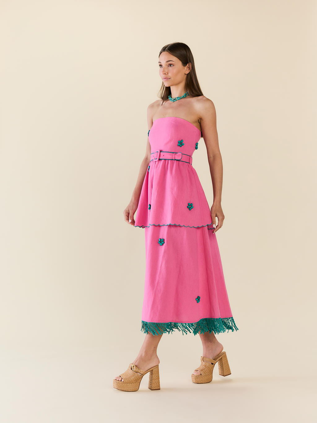 Daisy Dress in Bubblegum Lagoon