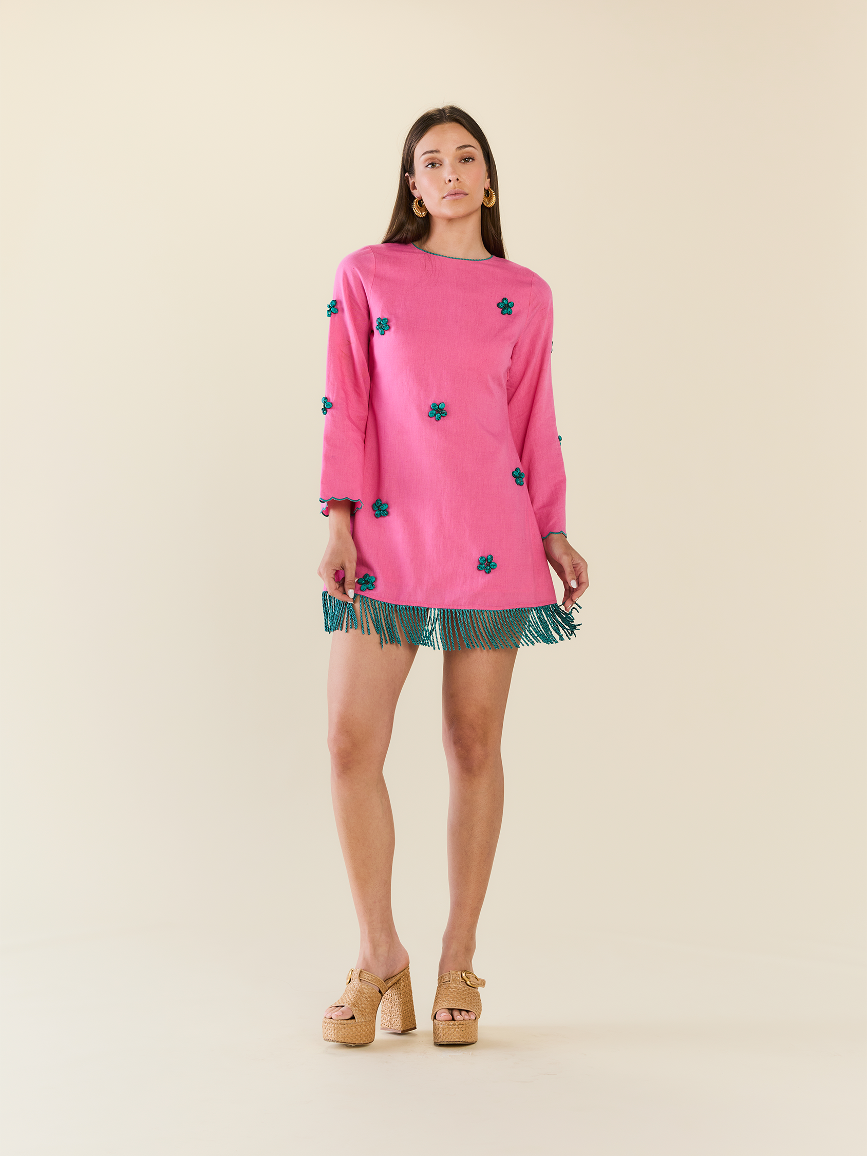 Tillie Dress in Bubblegum Lagoon