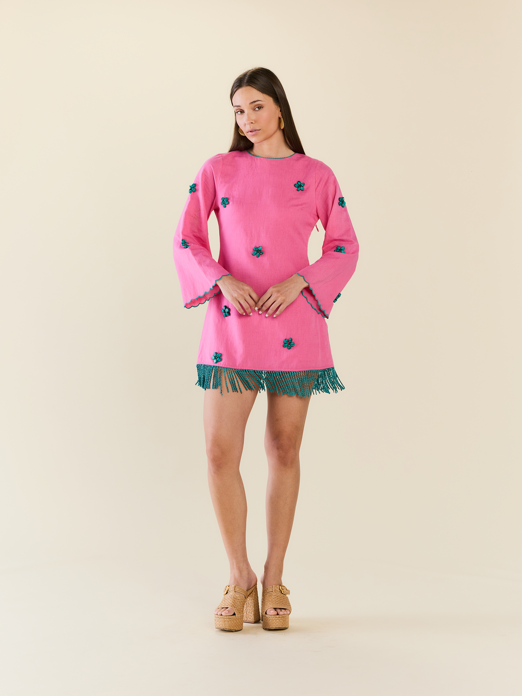 Tillie Dress in Bubblegum Lagoon