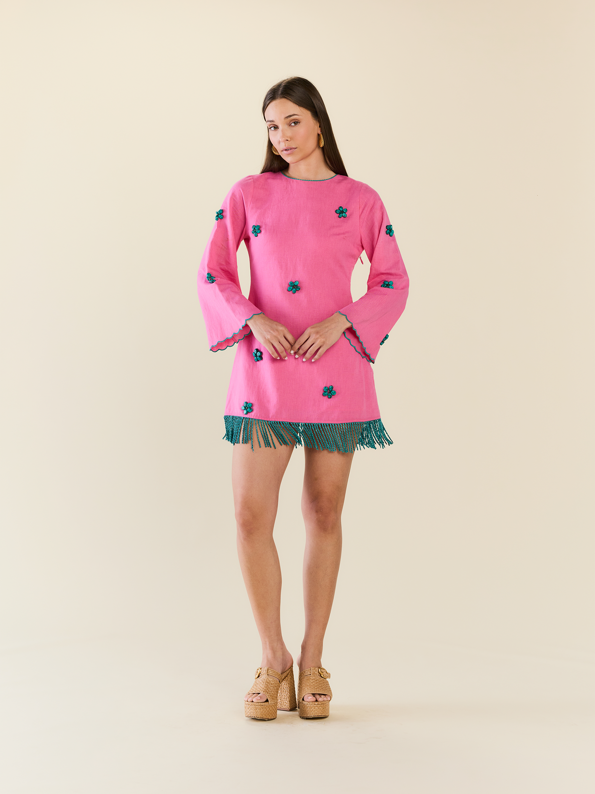 Tillie Dress in Bubblegum Lagoon
