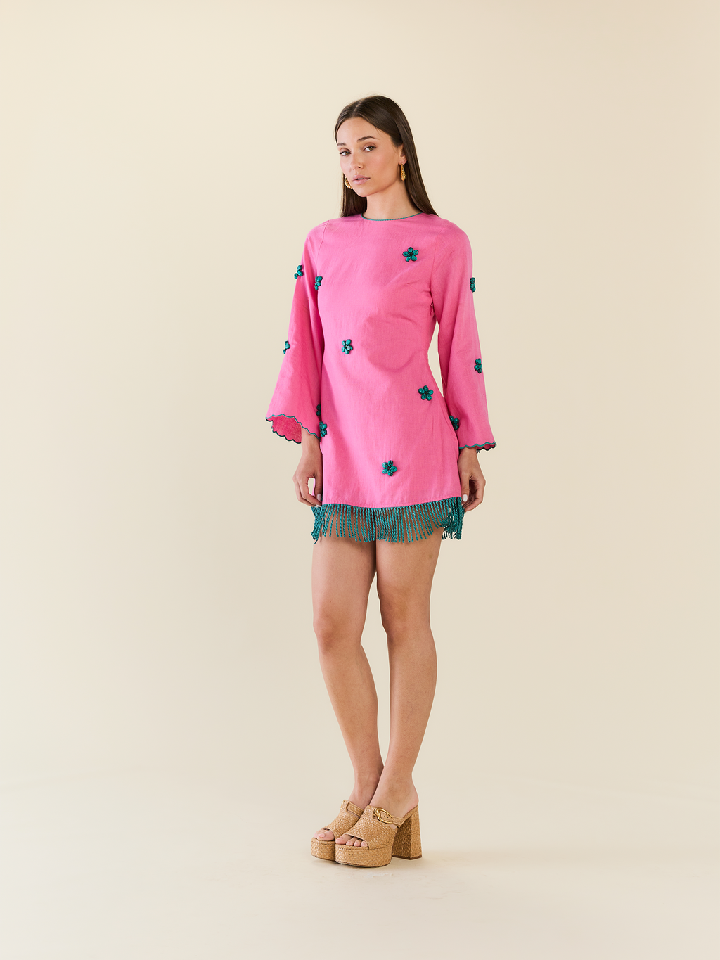 Tillie Dress in Bubblegum Lagoon