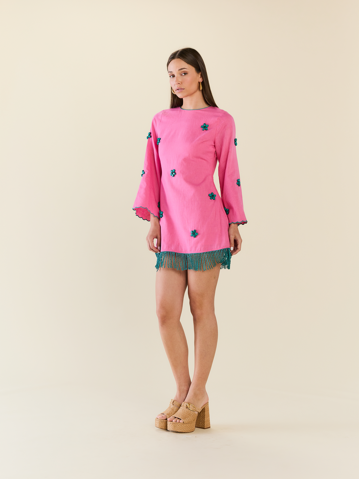 Tillie Dress in Bubblegum Lagoon