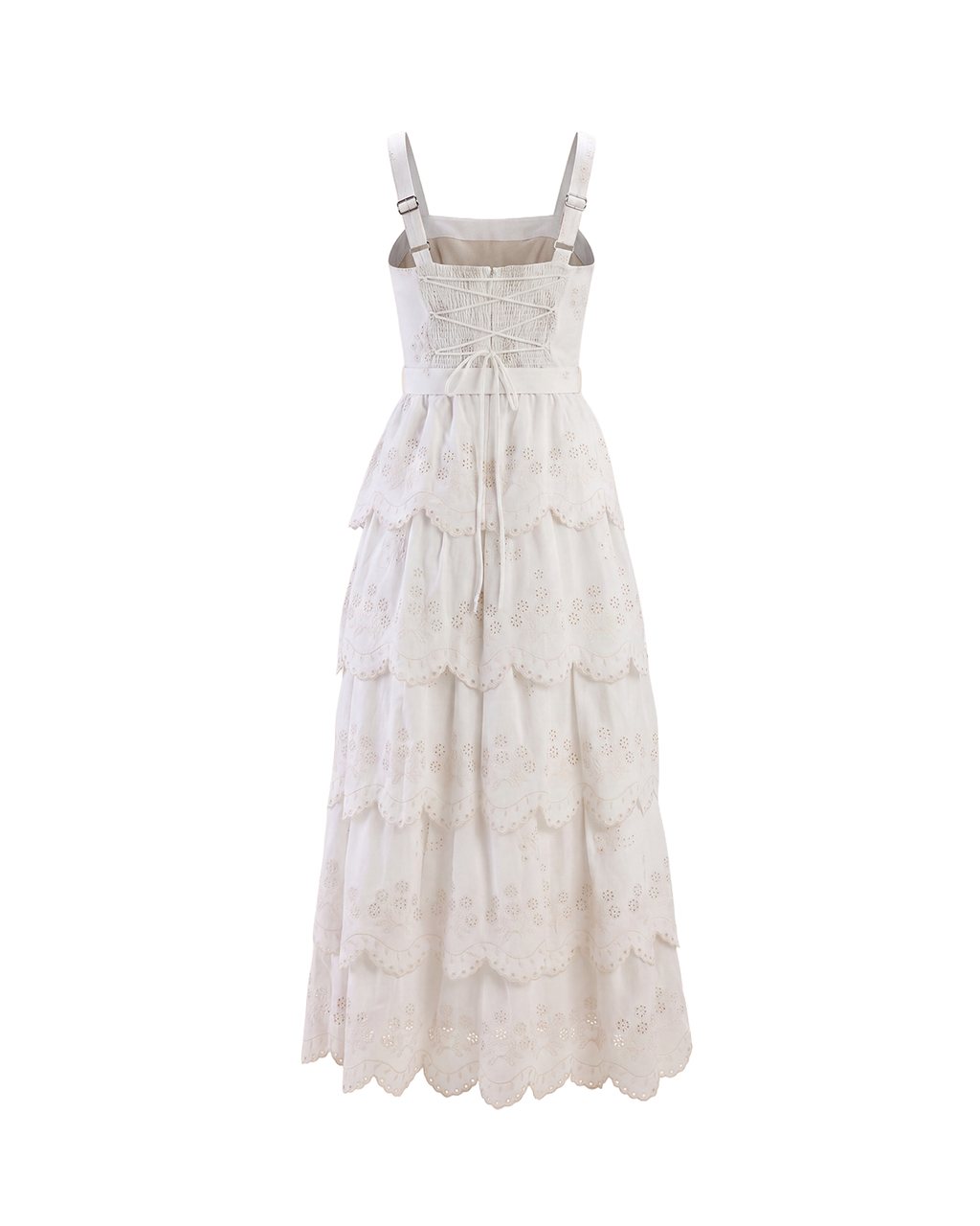 Amour Dress in White Eyelet