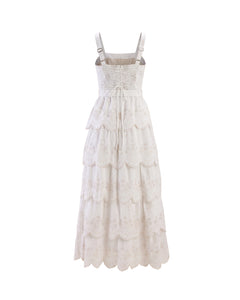 Amour Dress in White Eyelet