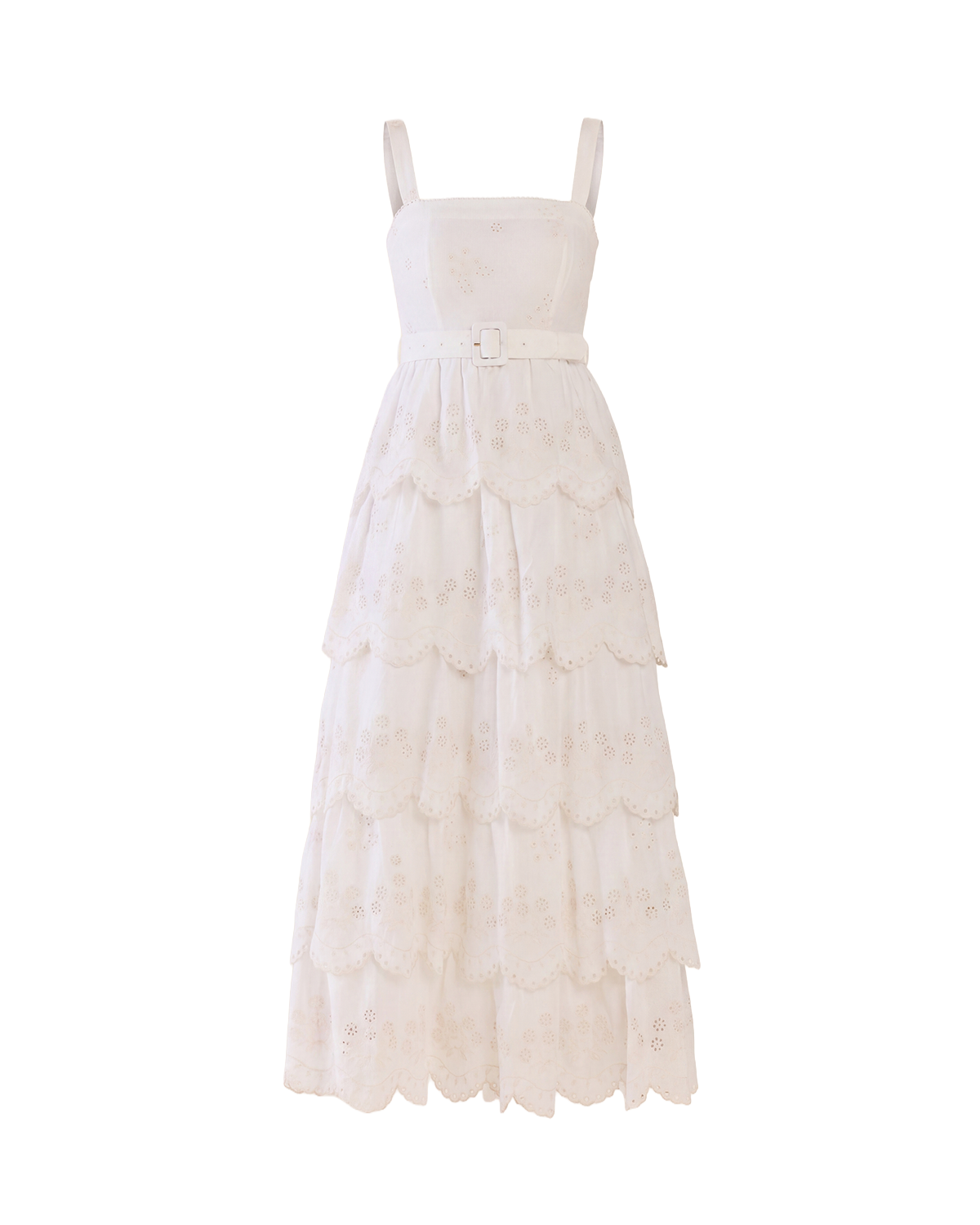 Amour Dress in White Eyelet