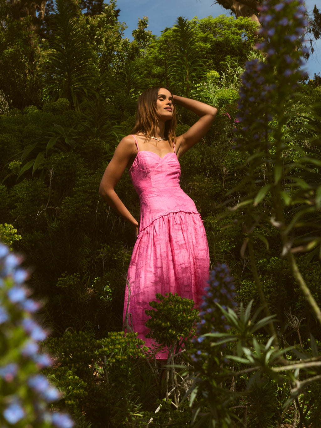 Lydia Dress in Rosa Toscana