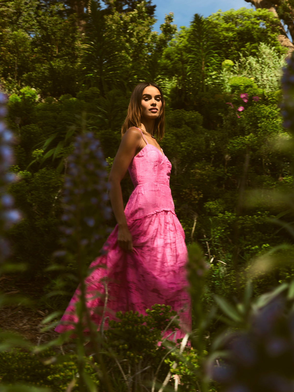 Lydia Dress in Rosa Toscana