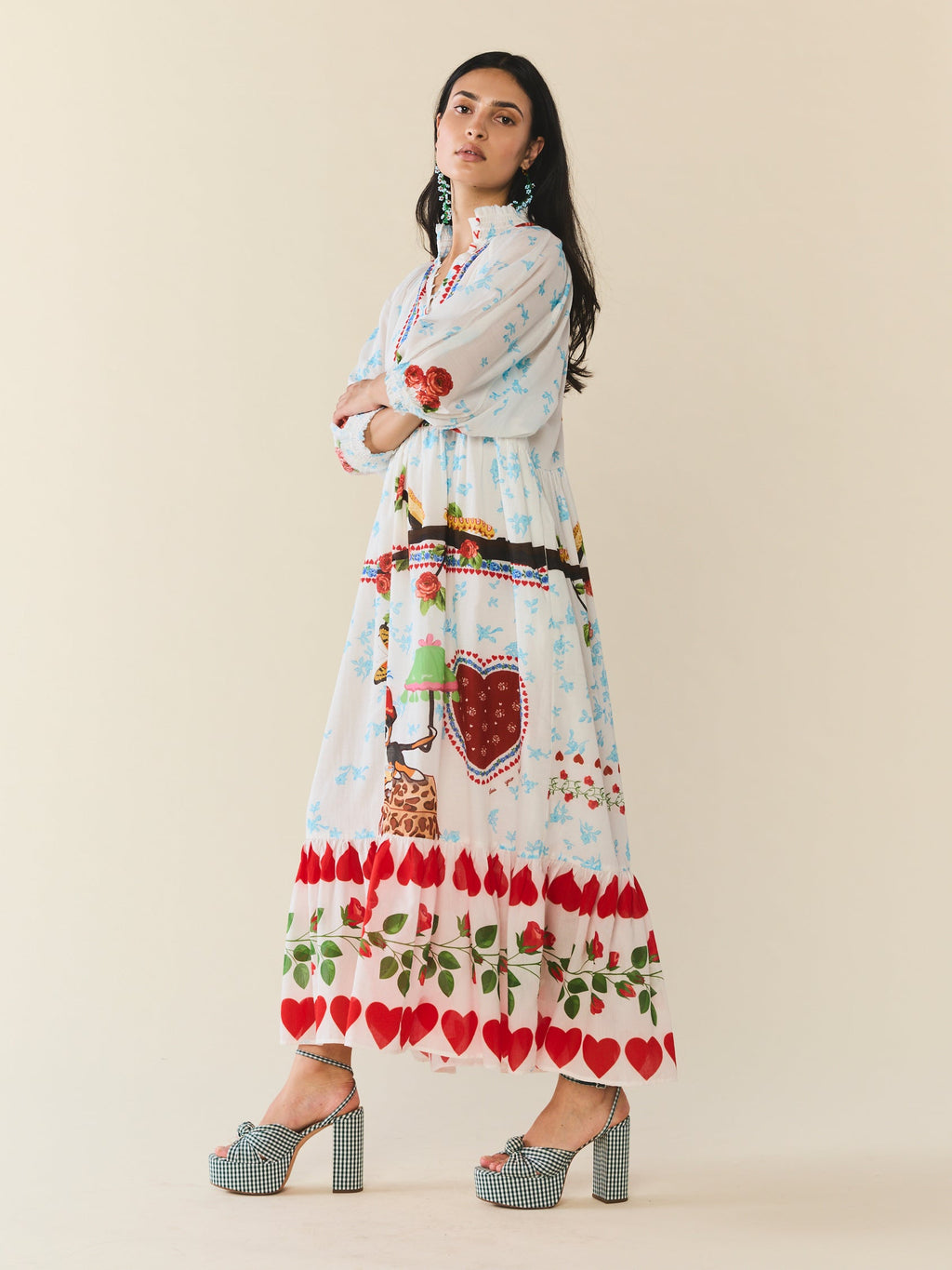 Eliza Dress in Alfie White