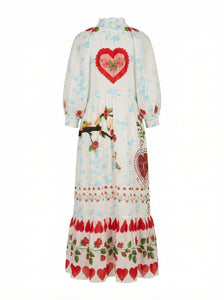 Eliza Dress in Alfie White