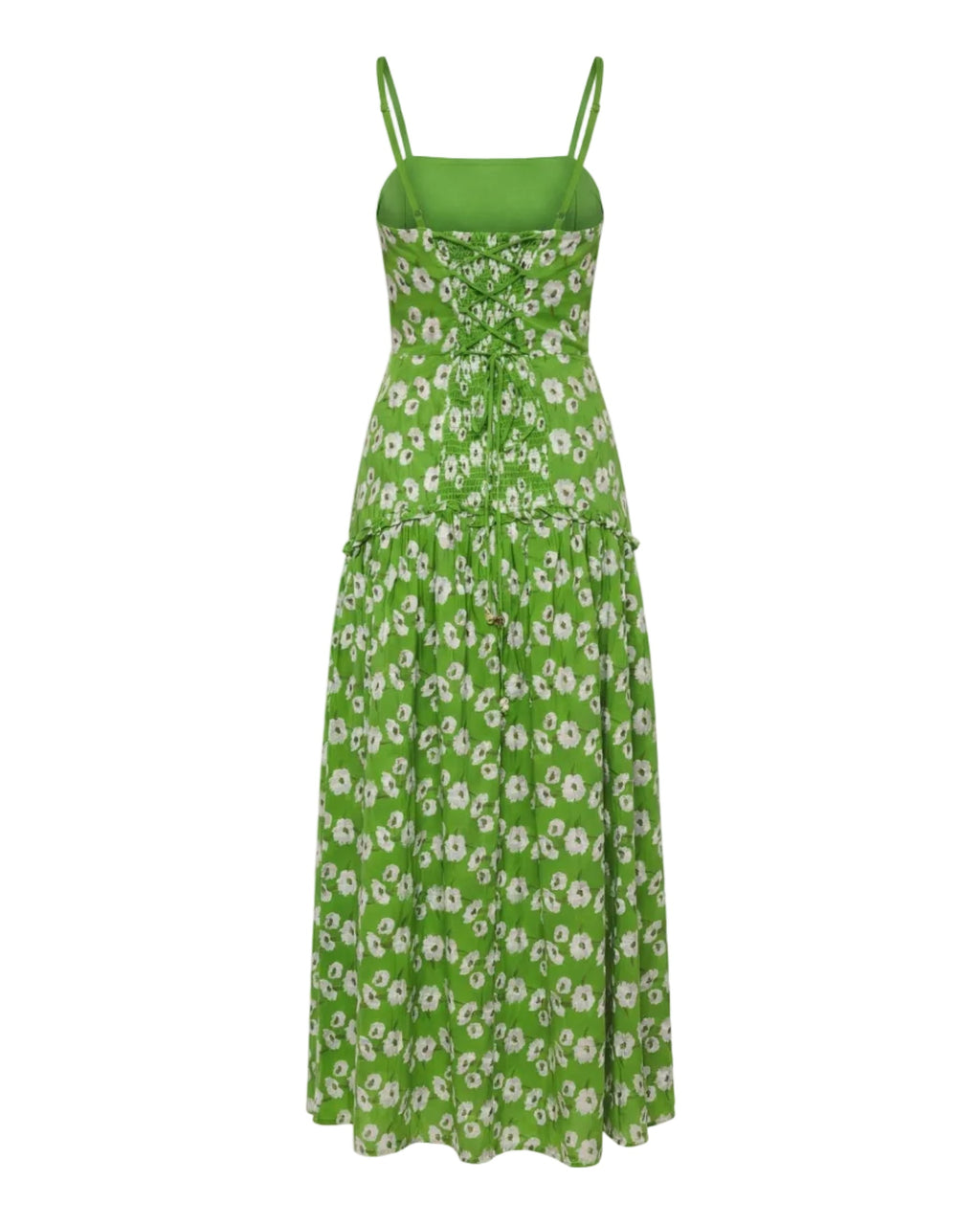 Lydia Dress in Magnolia Green Embroidery
