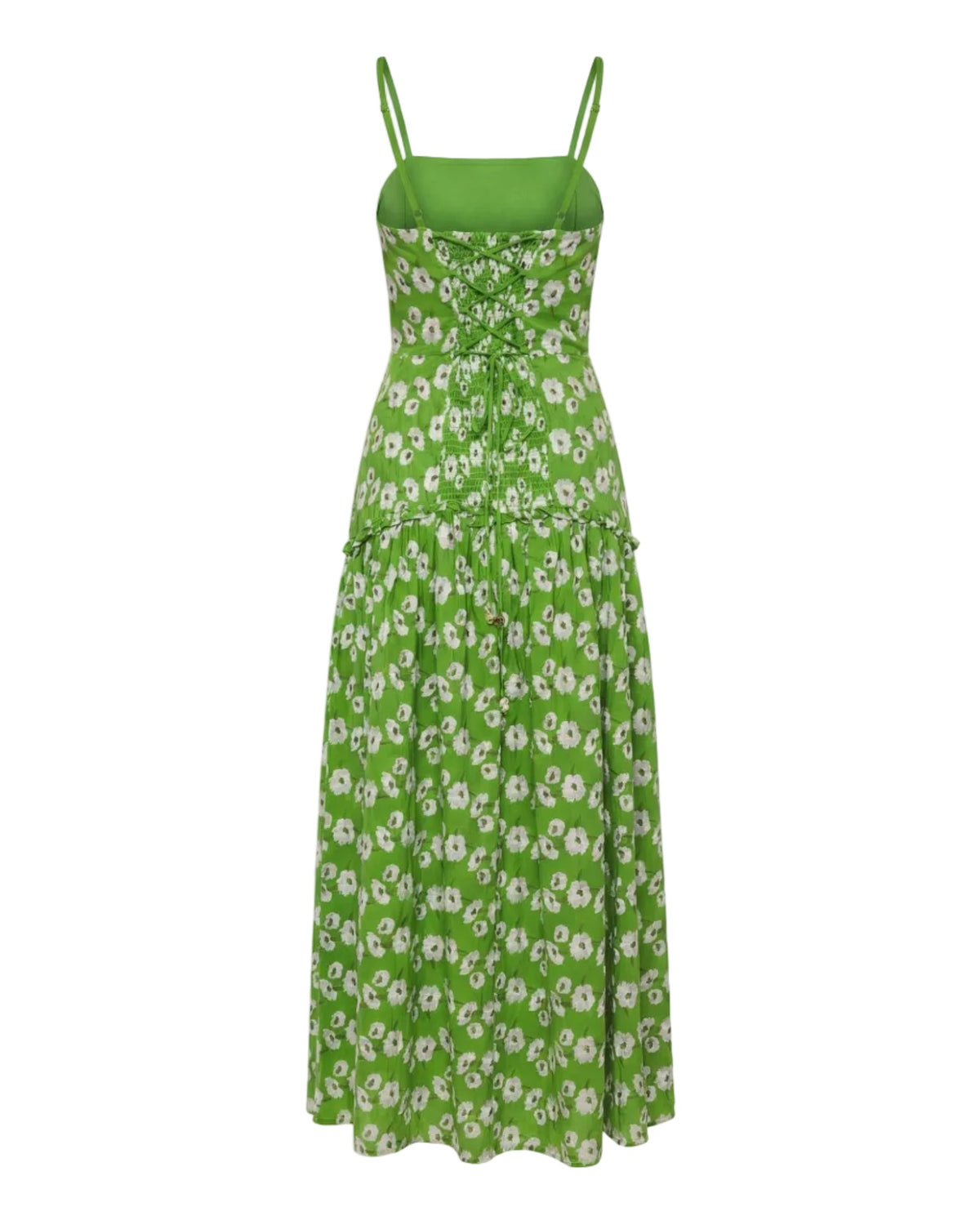 Lydia Dress in Magnolia Green Embroidery