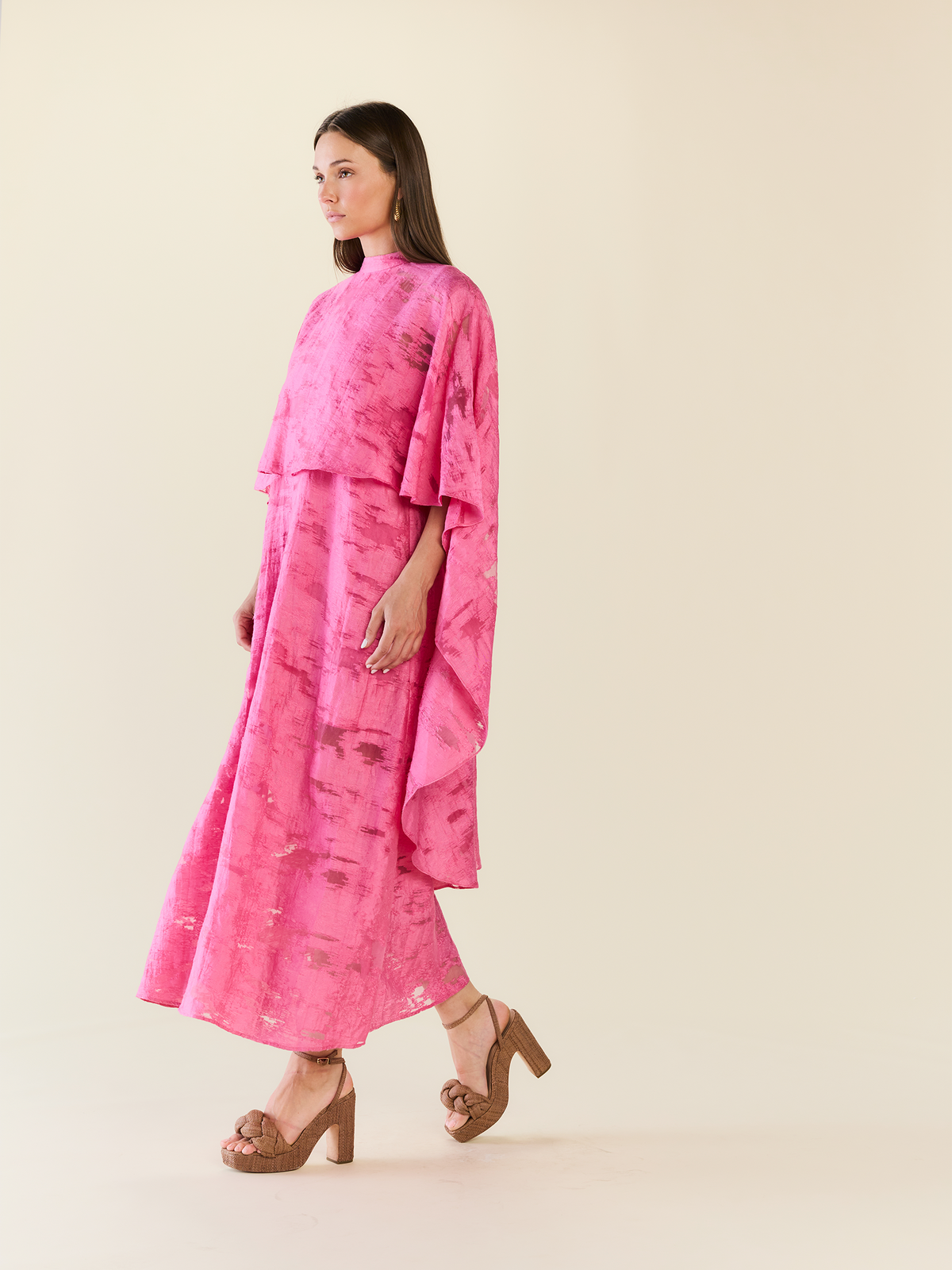 Luna Cape in Rosa Toscana