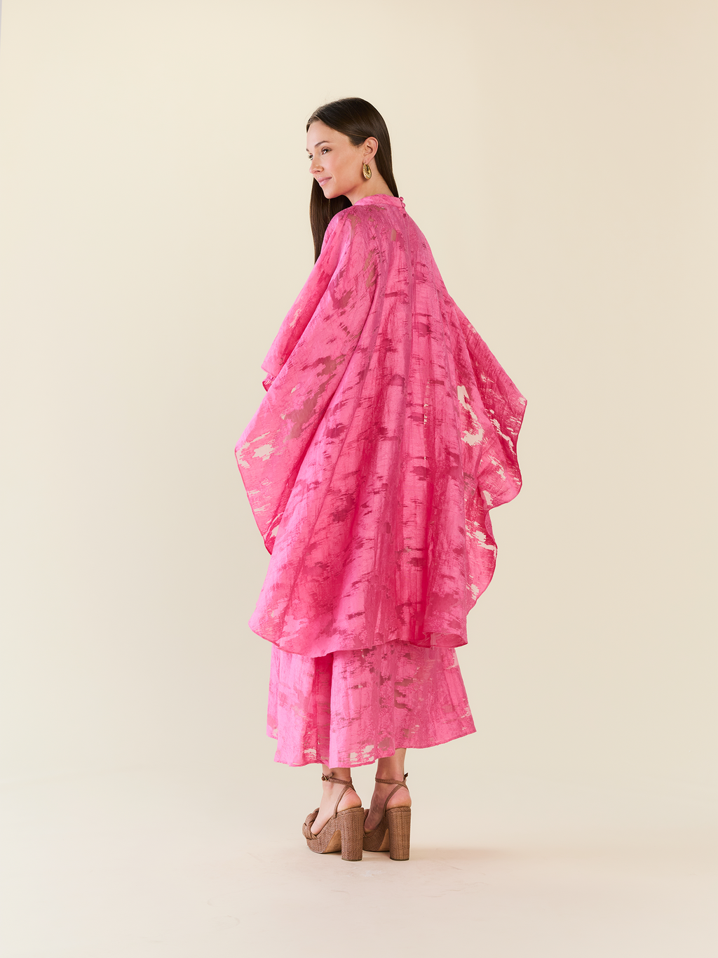 Luna Cape in Rosa Toscana