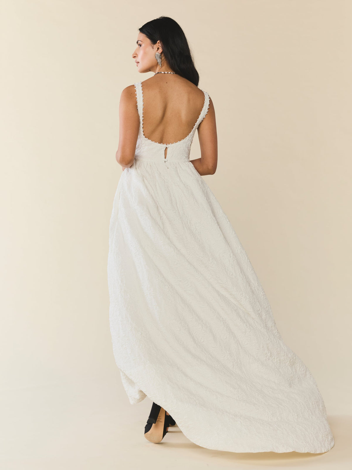 Brady Maxi Dress in Chapel White Floral